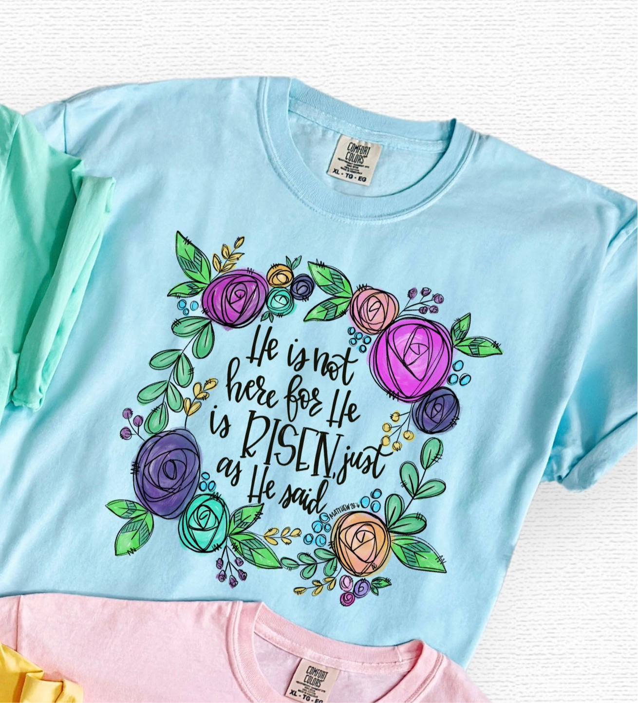 He is not here - comfort colors