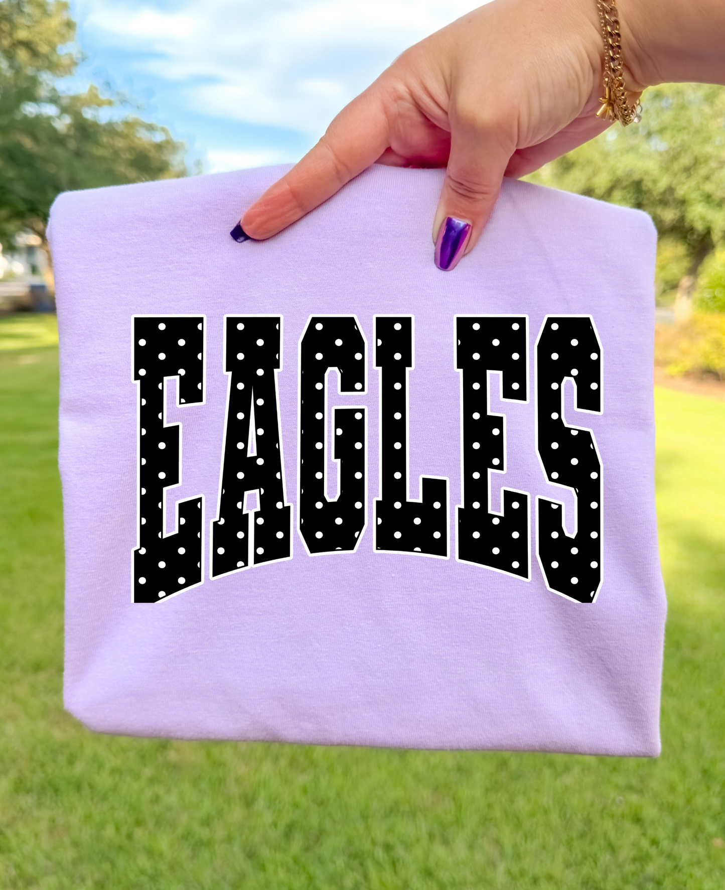 Eagles Polka Dot Lavender Tshirt