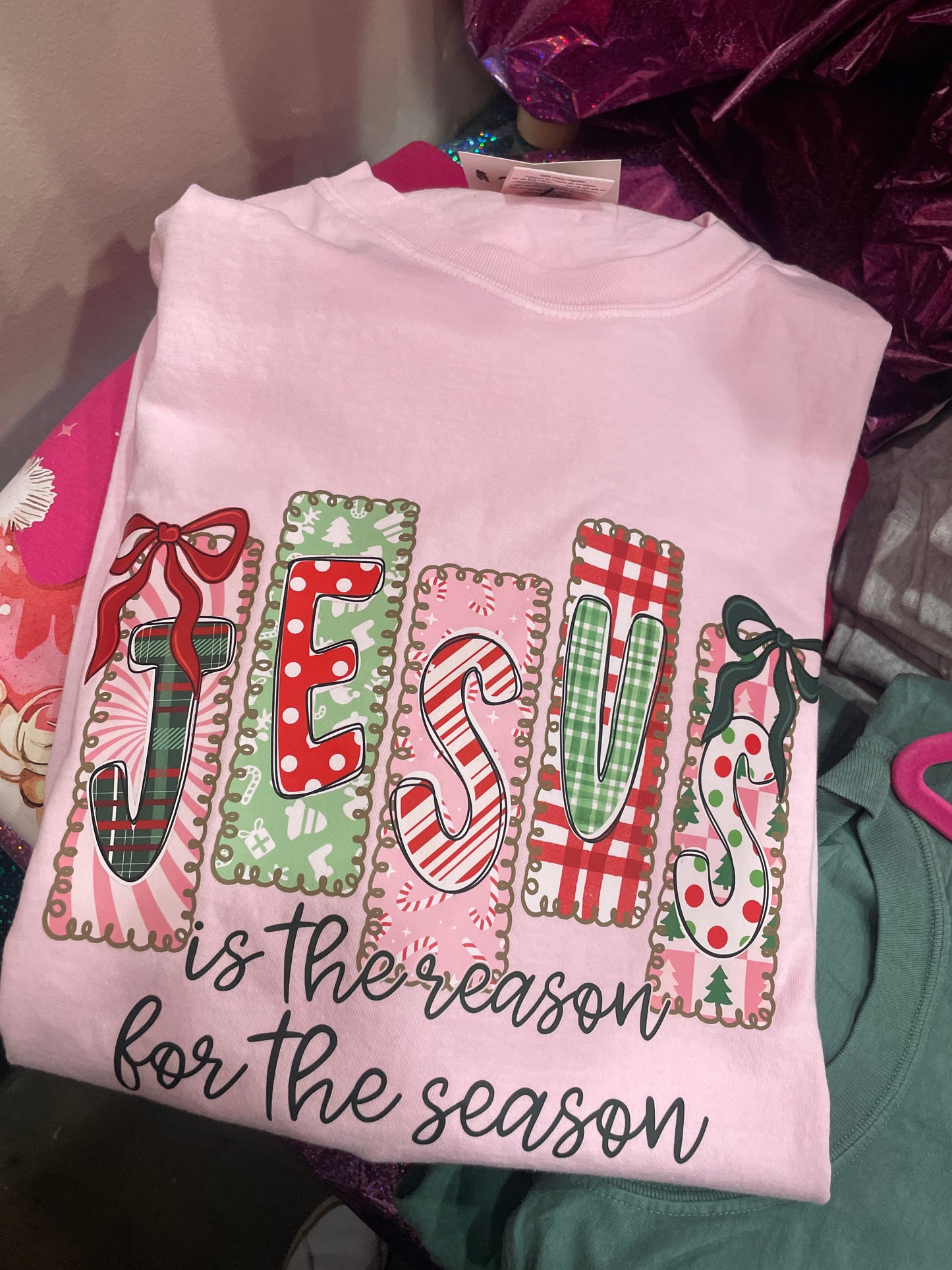 Jesus is the Reason Pink Tee
