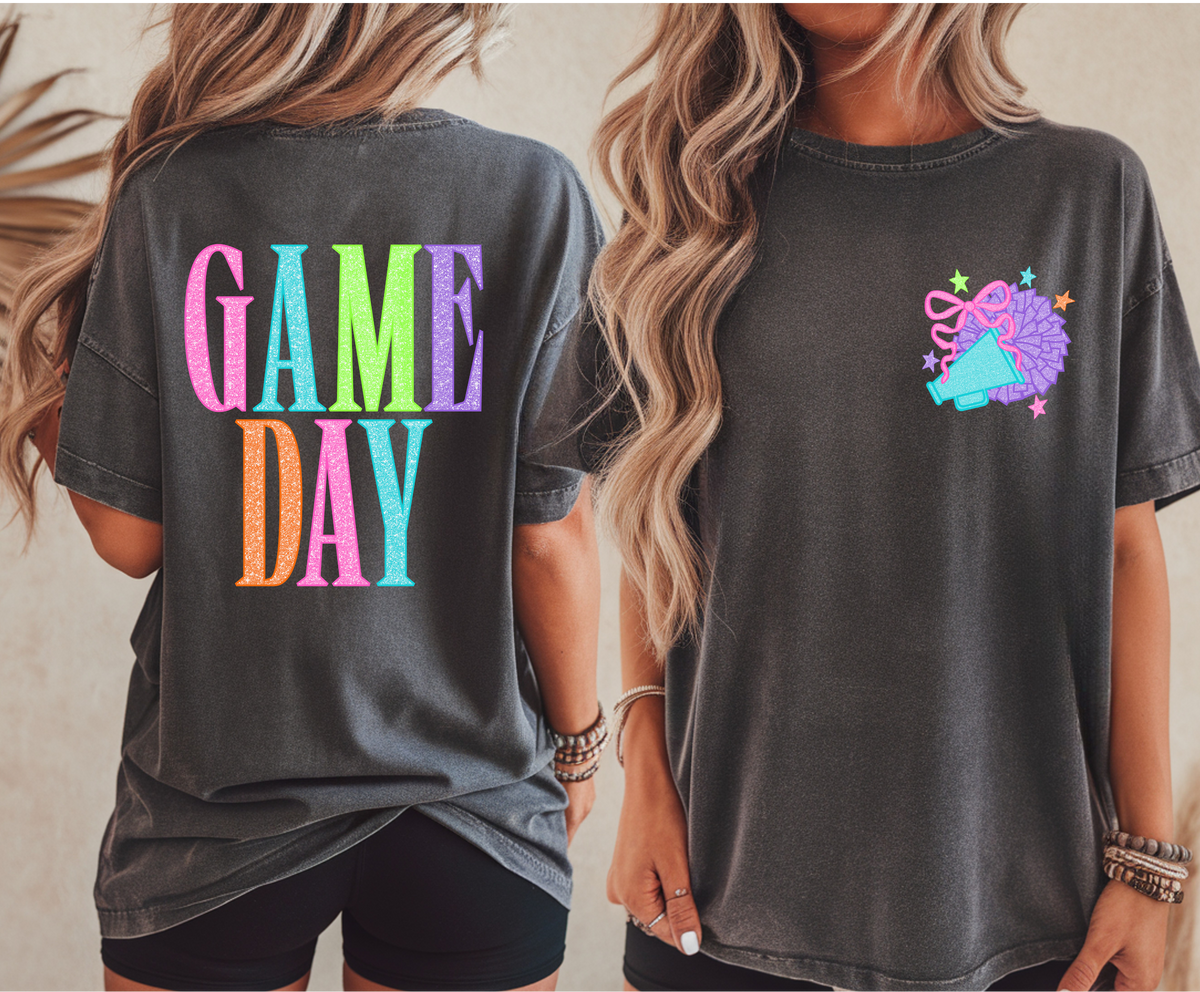 Game Day Cheer Comfort Colors Tshirt