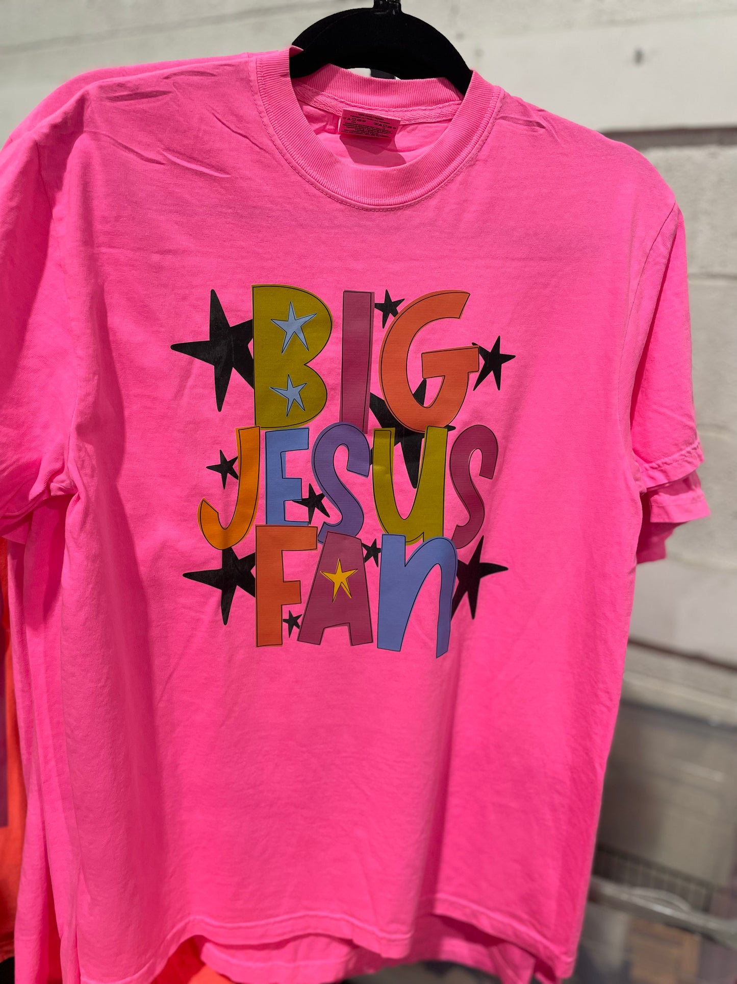 Big Jesus Fan Comfort Colors Tee