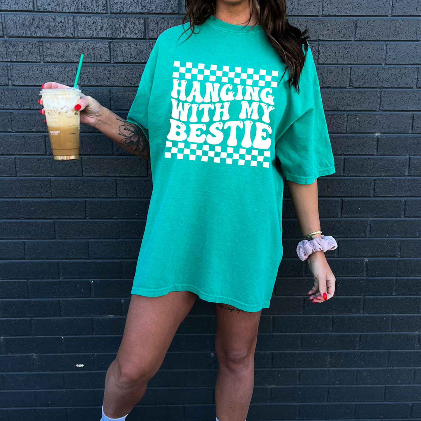 Hanging with my bestie- Comfort Colors