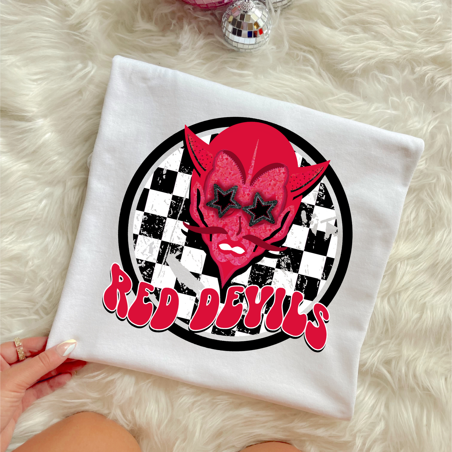 Red Devils Preppy Mascot