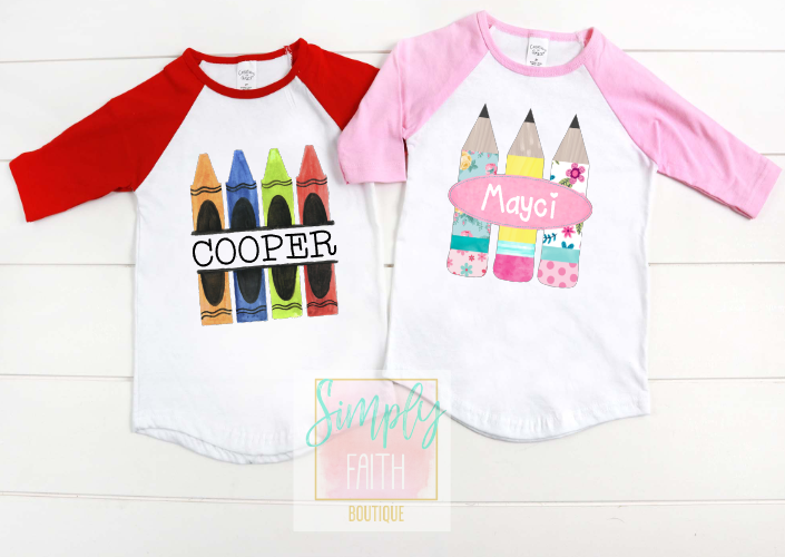 Back to School Raglans