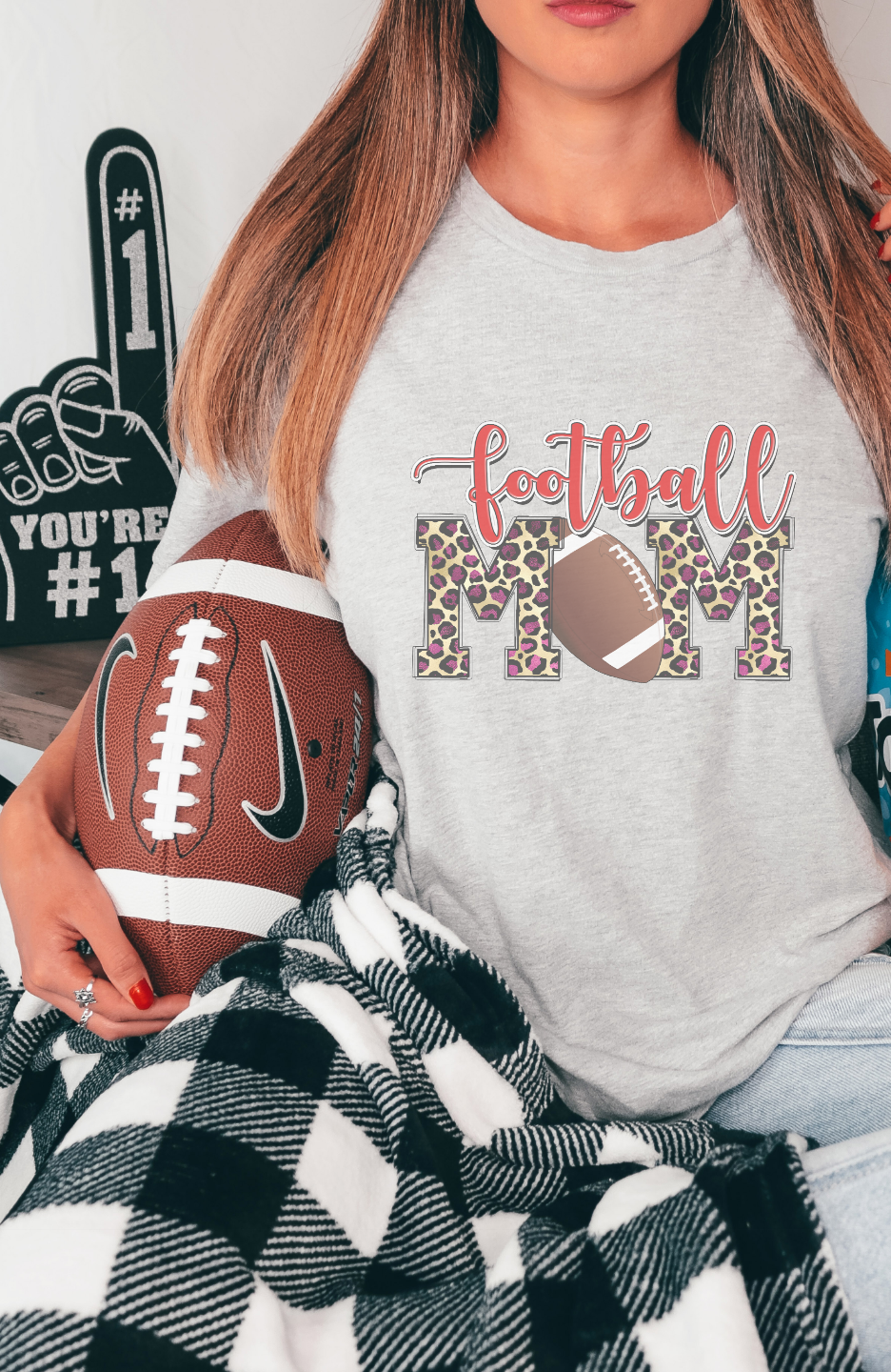 Football Mom Red