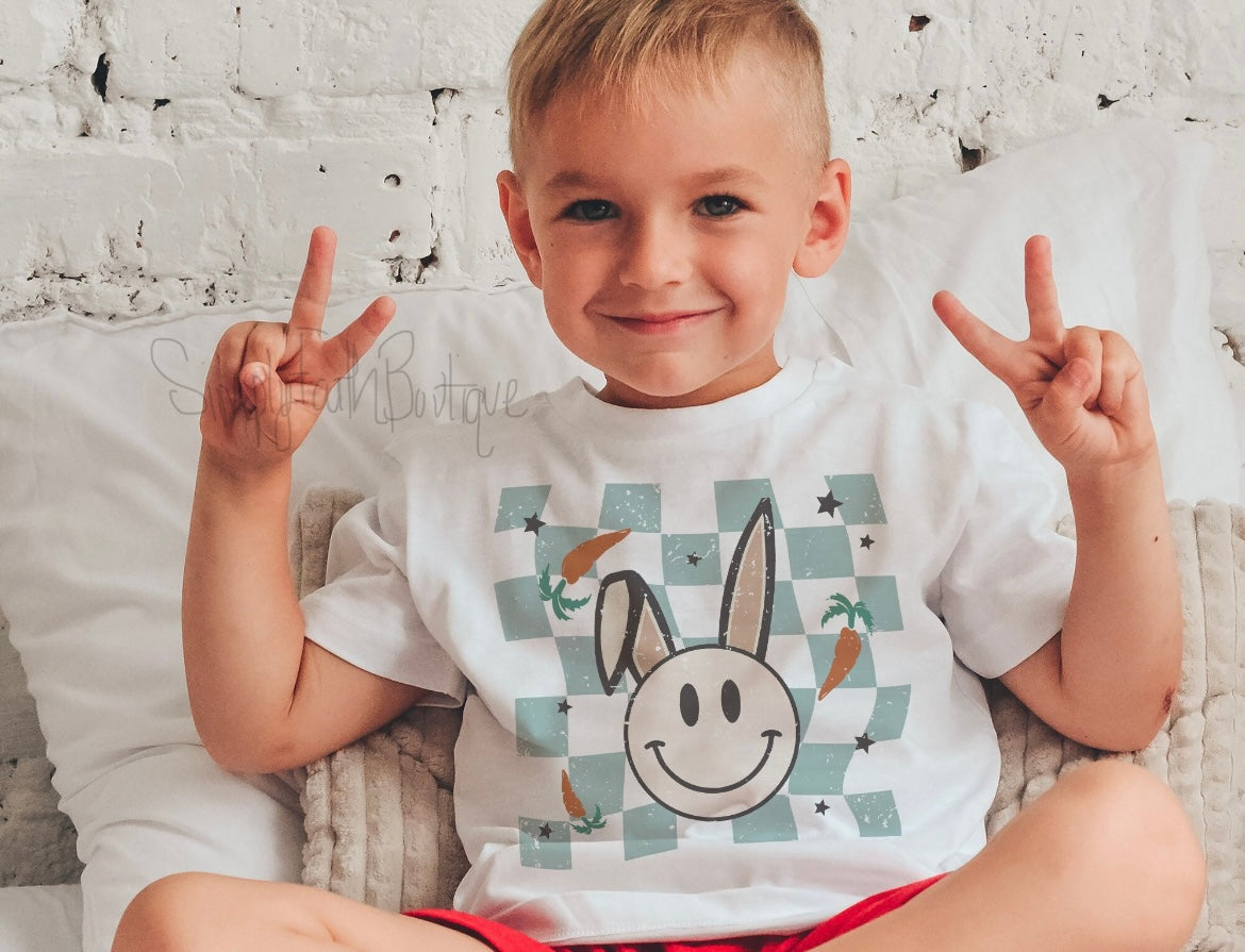 Retro Checker Bunny