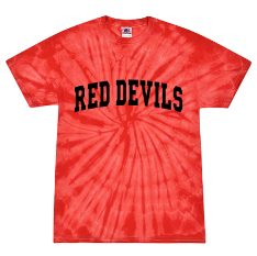 Jo Byrns Red Devils Tie Dye Tee