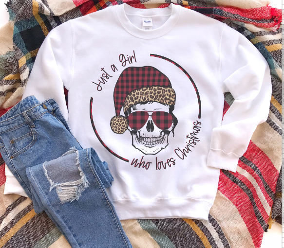 Just a Girl Who Loves Christmas Sweatshirt
