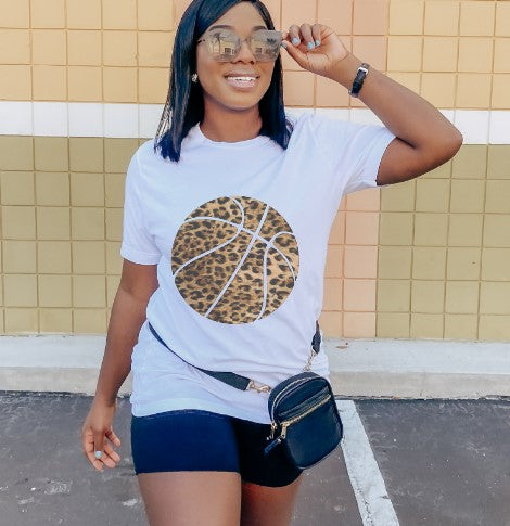 Leopard Basketball Tee