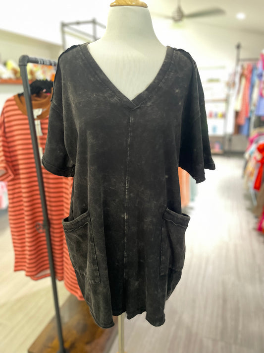 Mineral Washed Romper