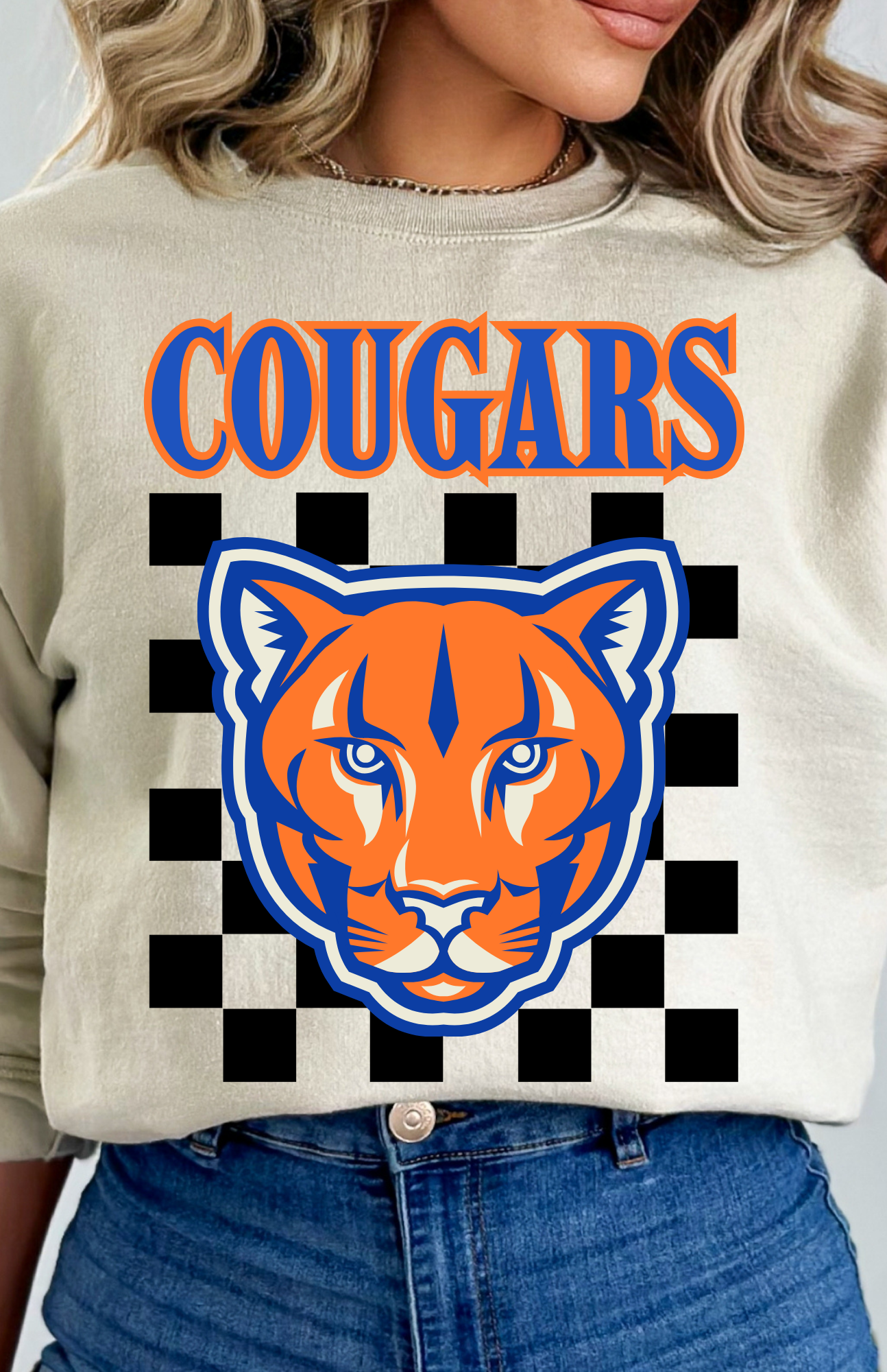 Checker Mascot Cougars