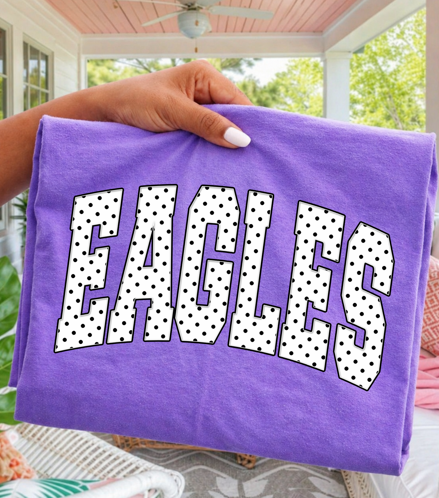 Eagles Polka Dot Violet Tshirt