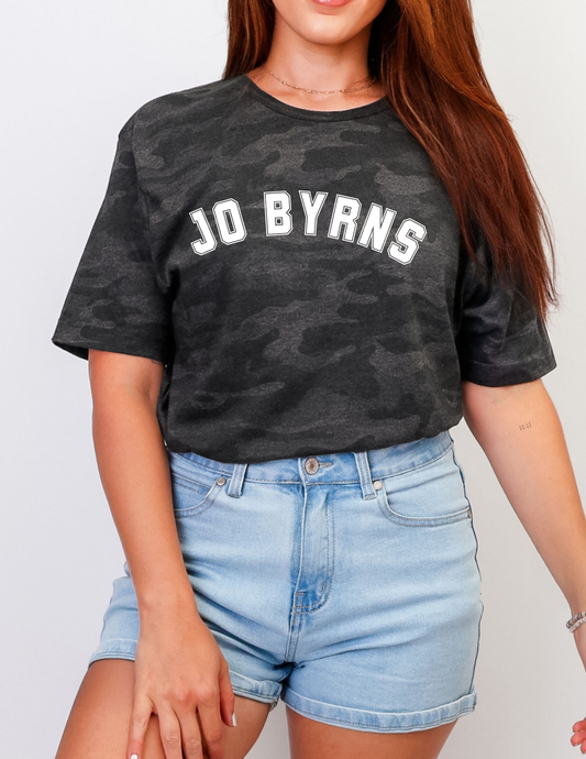 Jo Byrns Dark Camo Tee