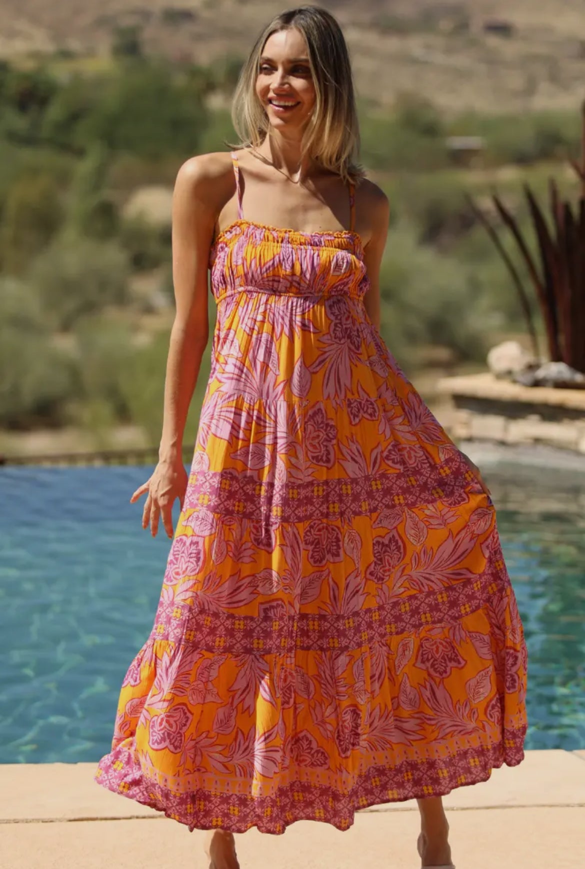 Floral Empire Waist Maxi