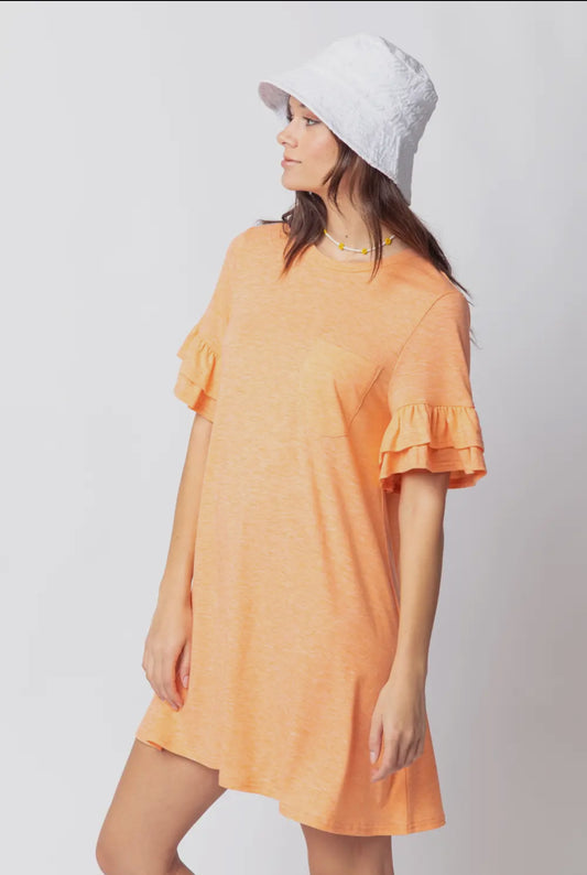 French Terry Pocket Tshirt Dress