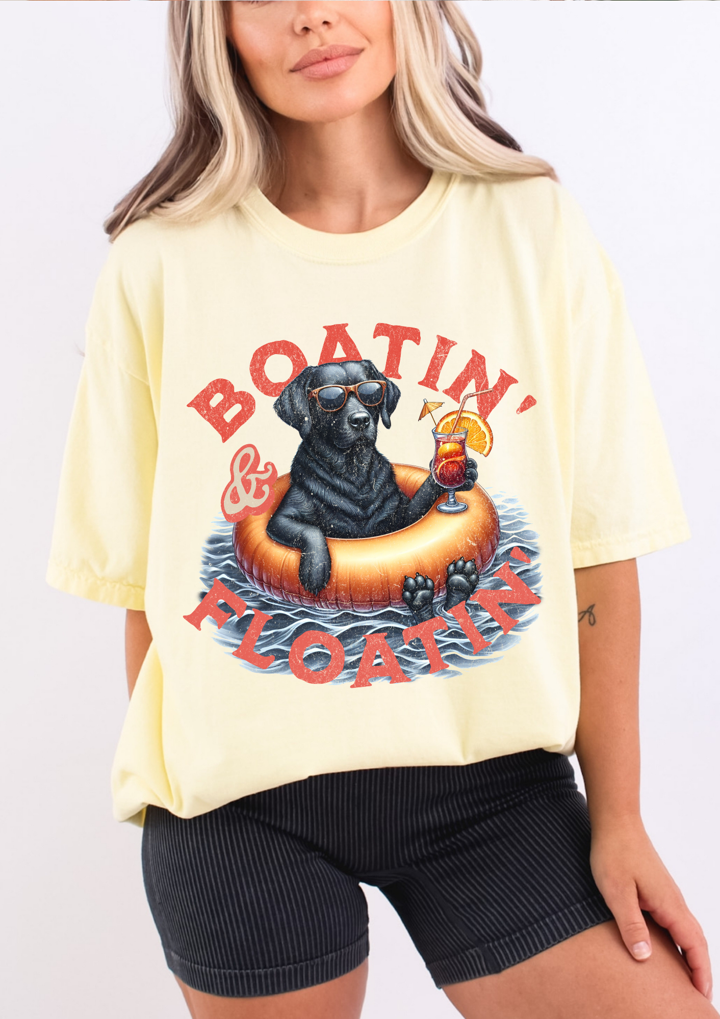 Boatin & Floatin Comfort Colors Tee