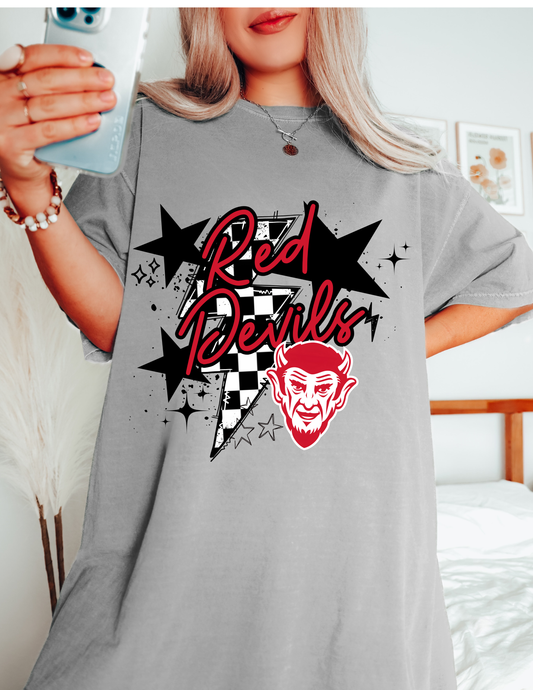 Red Devils Lightning Stars Tee