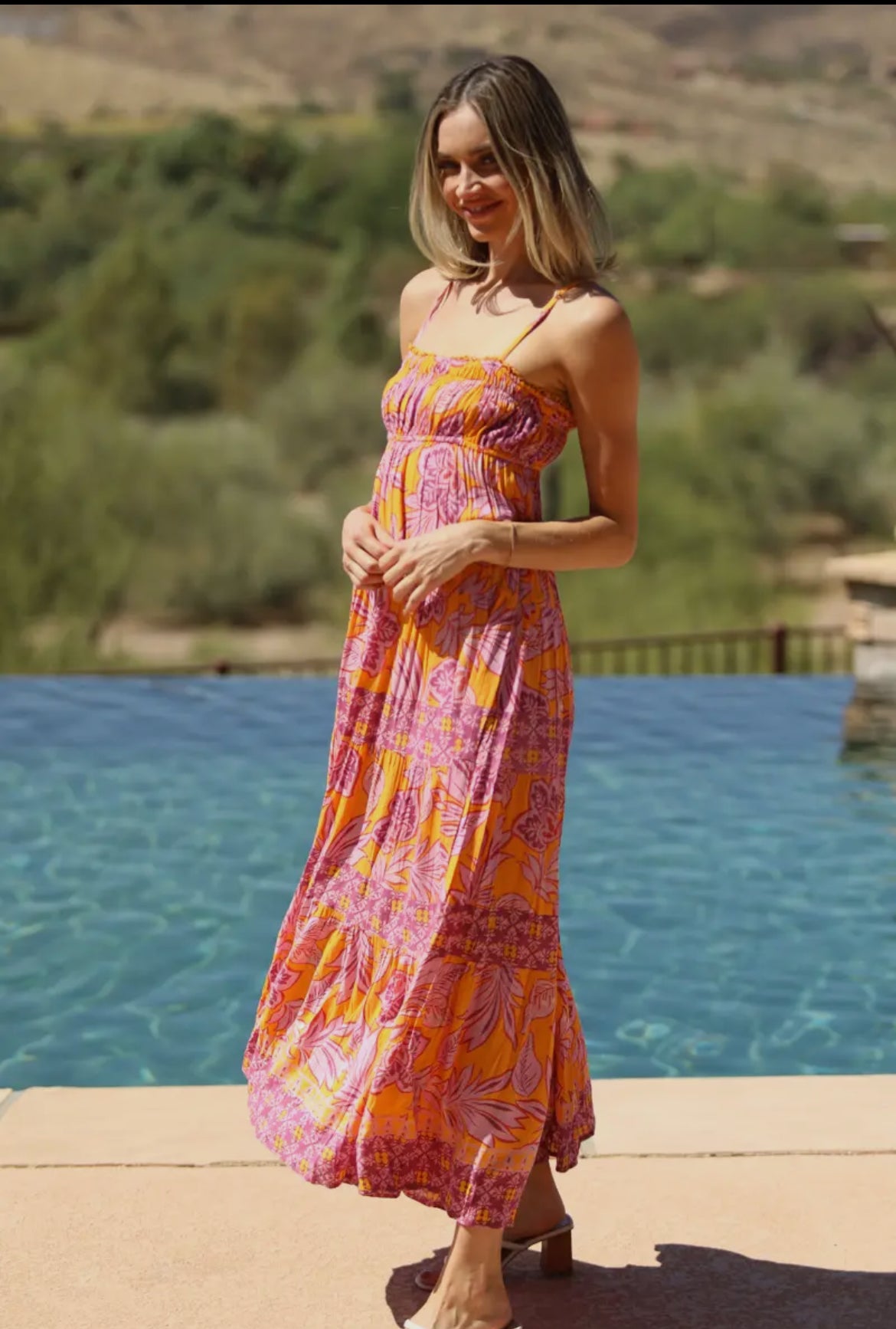 Floral Empire Waist Maxi