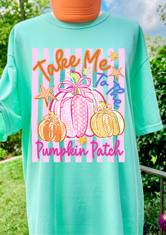Bright Take Me To The Pumpkin Patch Comfort Colors Tshirt