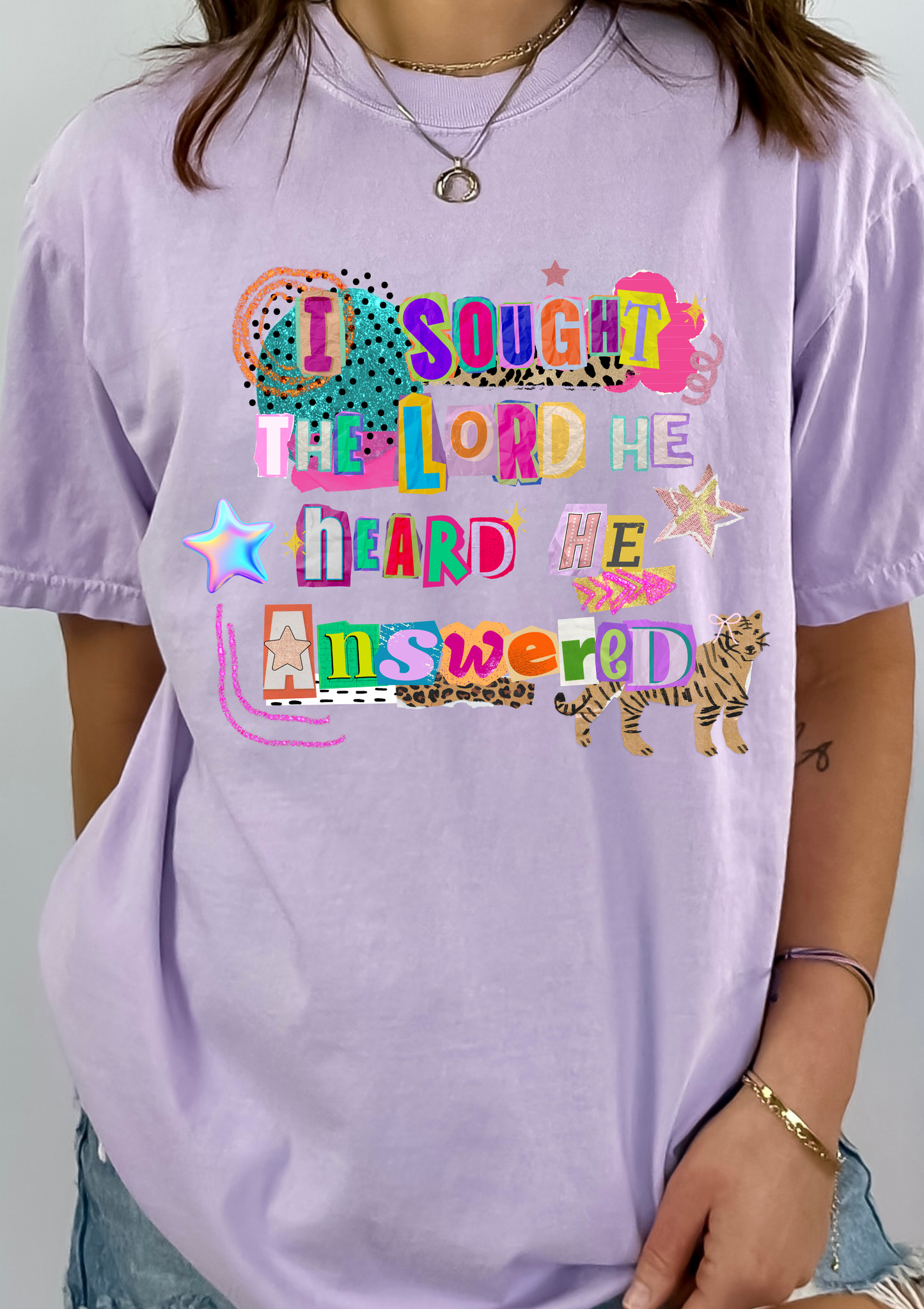 I Sought The Lord Comfort Colors Tshirt