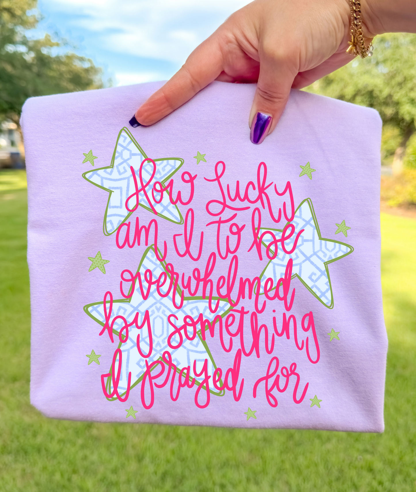 How Lucky Am I Comfort Colors Tshirt