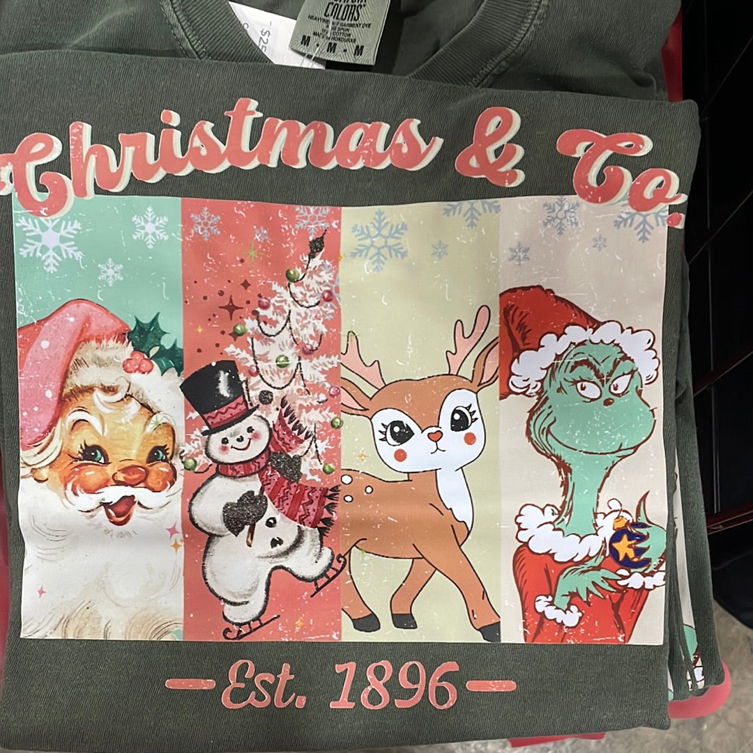 Christmas and Co Comfort colors short sleeve
