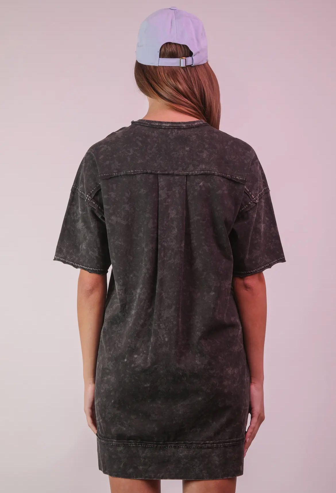 Mineral Washed Mini Dress
