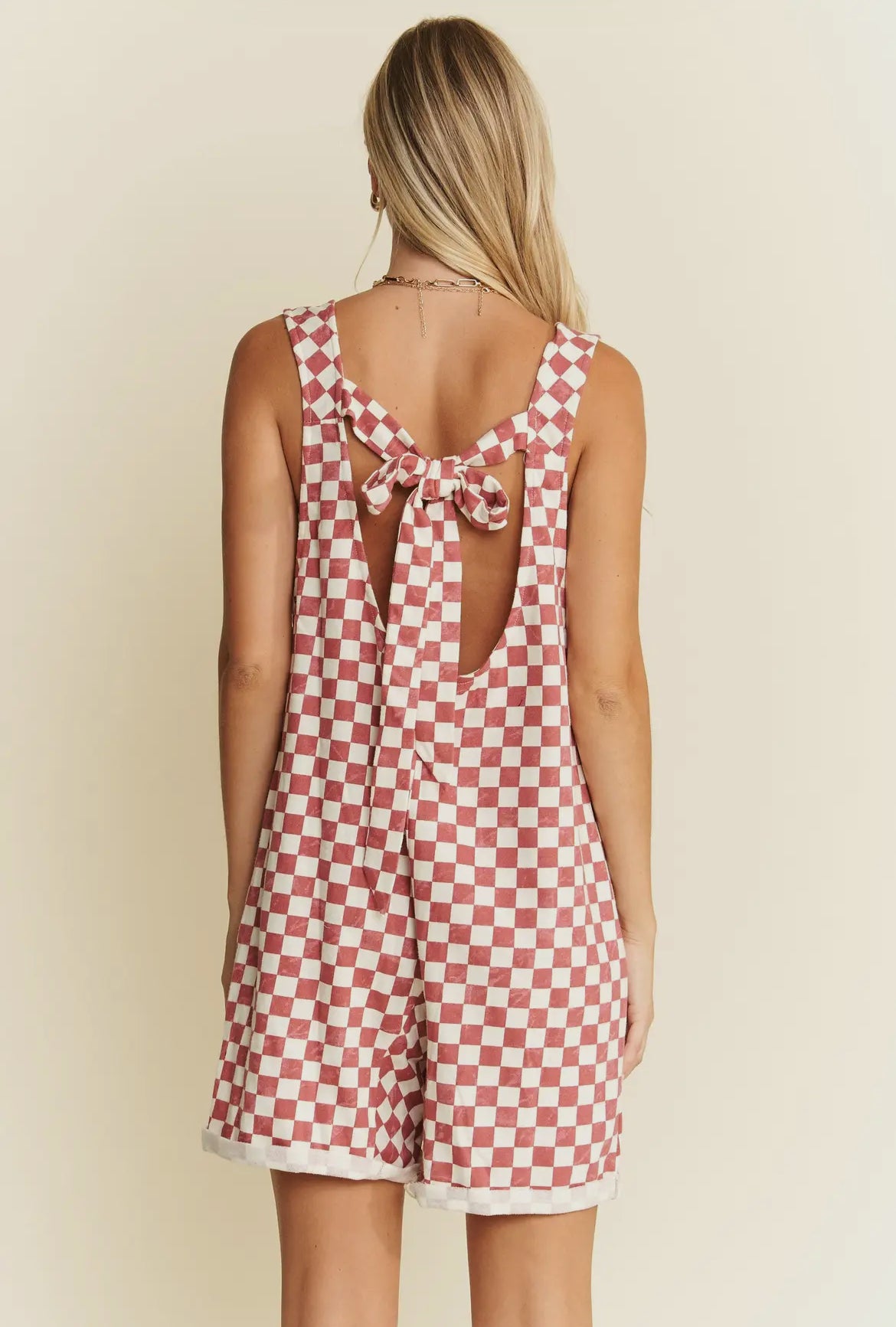 Red Check Romper
