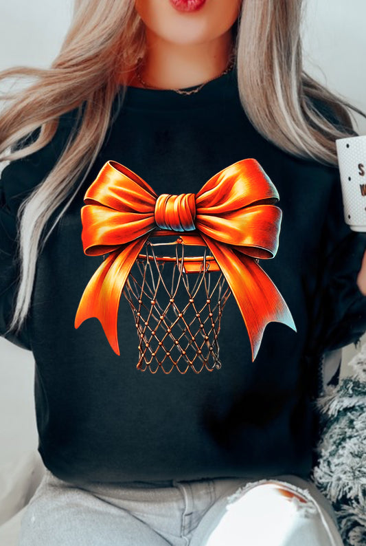 Basketball Goal Bow Sweatshirt
