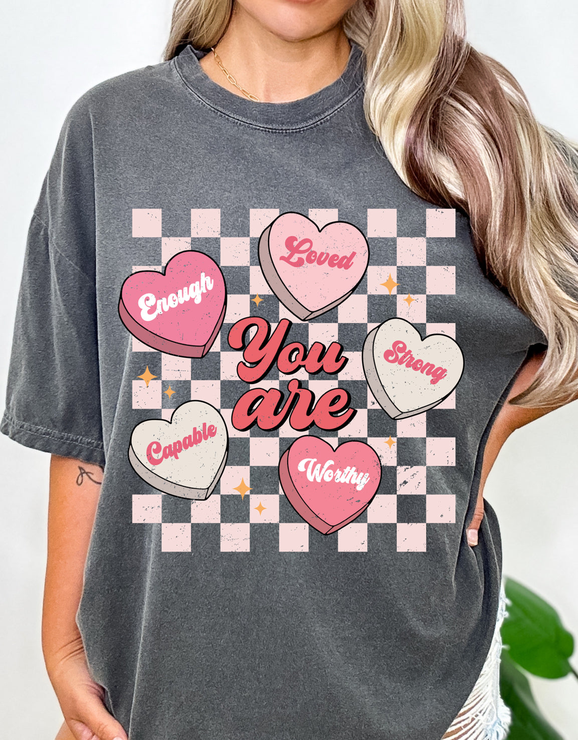 You Are Hearts Comfort Colors Tee