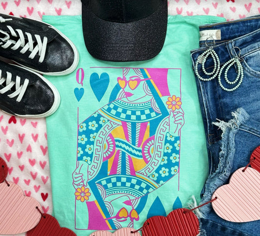 Queen of Hearts Comfort Colors Tee