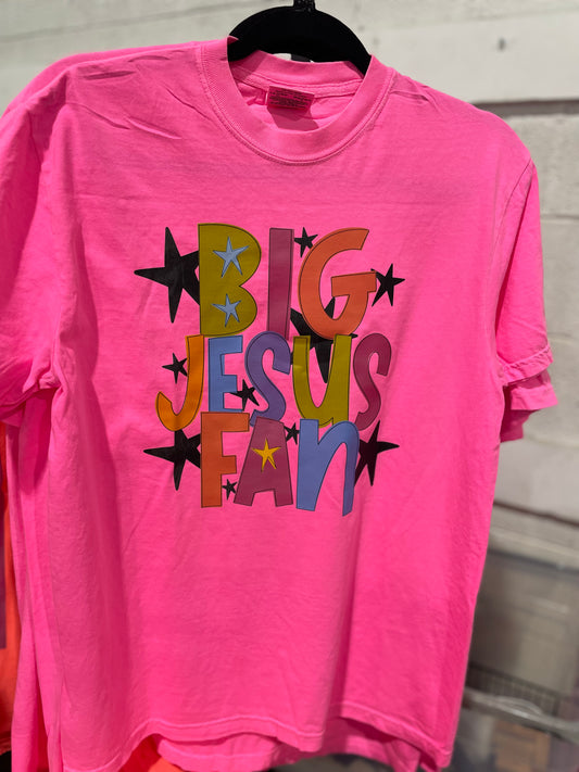 Big Jesus Fan Comfort Colors Tee
