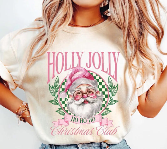 Holly Jolly Christmas Club Tshirt