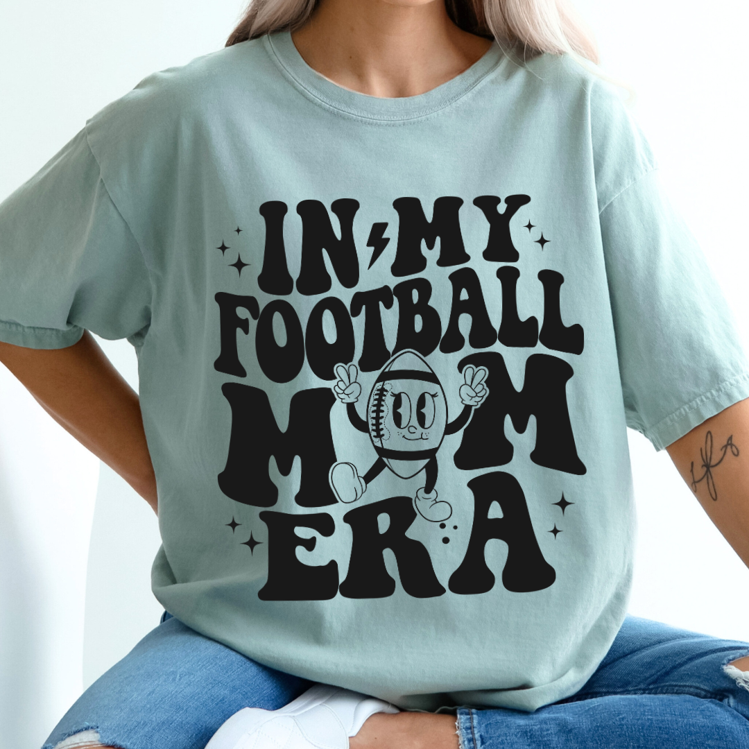 In My Football Mom Era Comfort Colors Tee