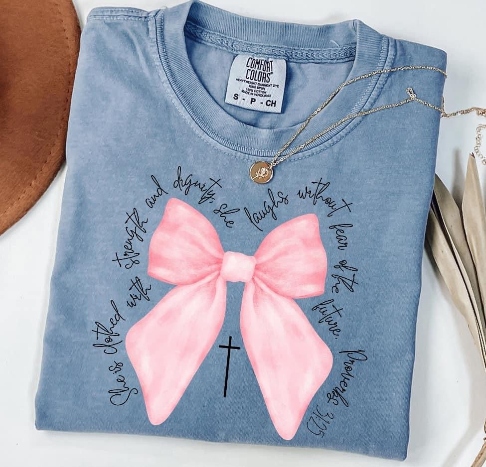 Proverbs Bow Tee