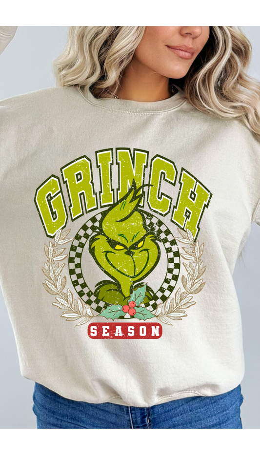 Grinch Season Wreath Sweatshirt