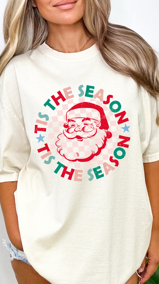 Tis The Season Retro Santa Tee