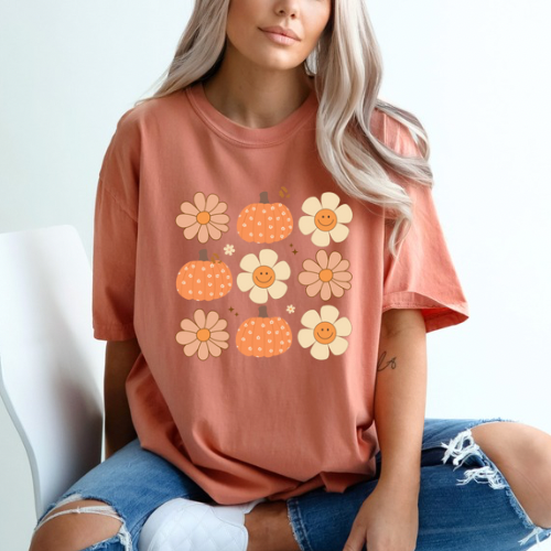 Pumpkin Boho Tee