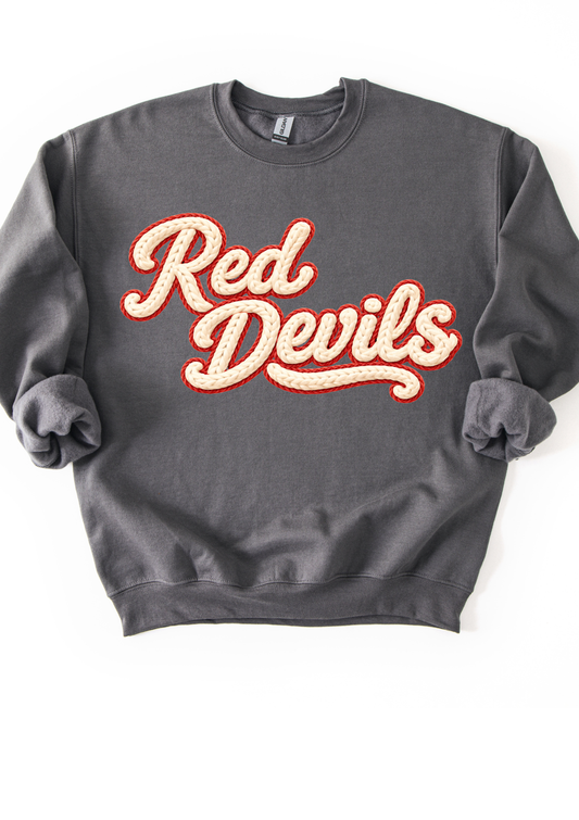 Red Devils FAUX yarn