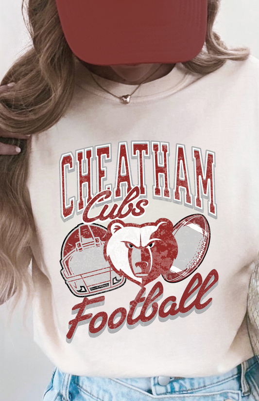 Cheatham Cubs Football Vintage Tshirt