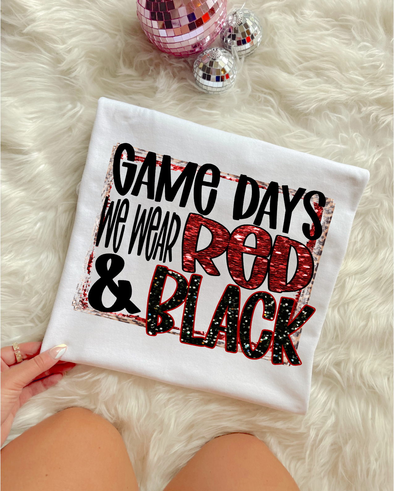Game Days Wear Red and Black