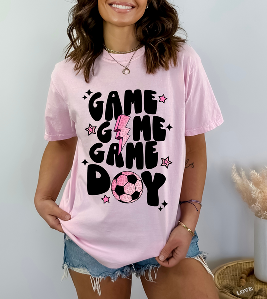 Game Day Soccer PINK- COMFORT COLORS
