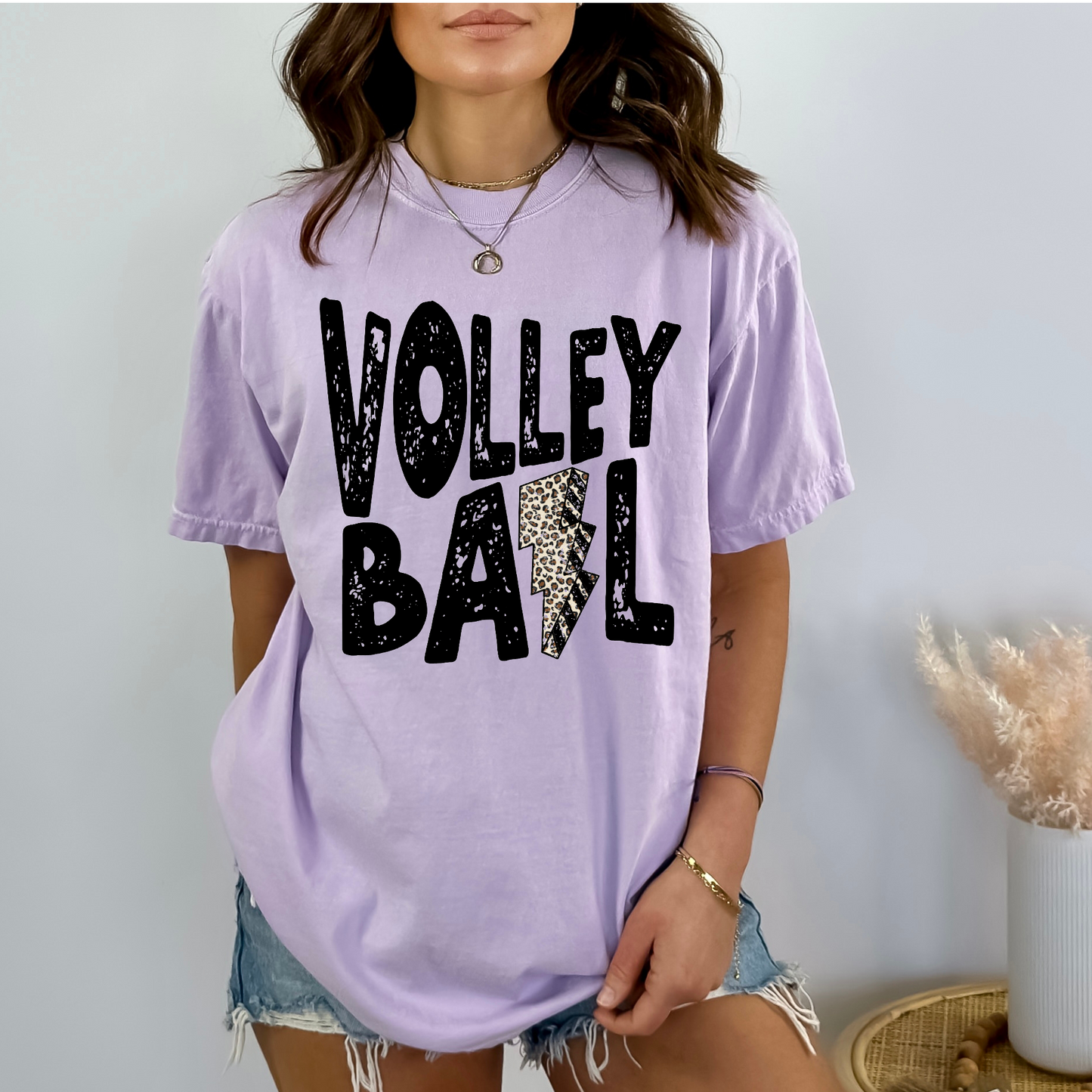 Volleyball Letters- Comfort Colors