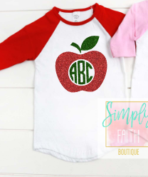 Monogram Apple Raglan