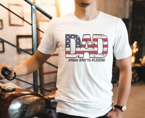 Dad flag tee