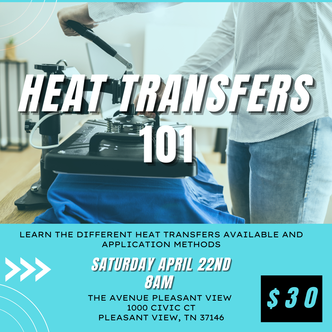 Heat TRANSFERS 101  Class- 4/22
