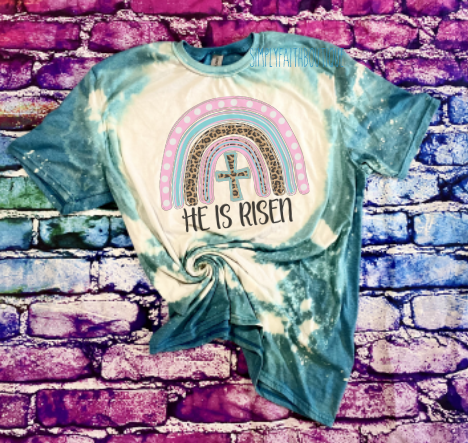 He is Risen Rainbow Tee