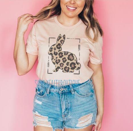 Leopard Bunny Tee