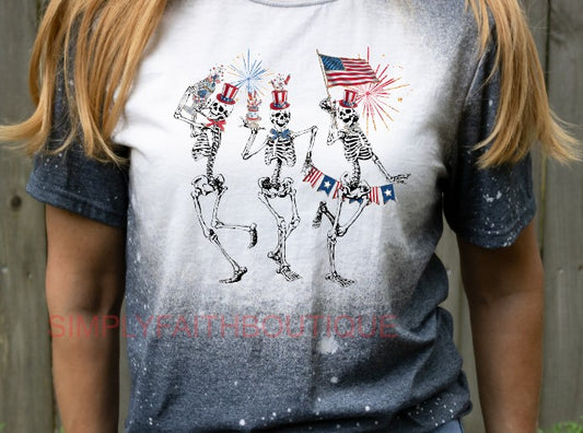 Patriotic Skellies Tee