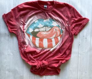 Stars and Stripes Lips Tee